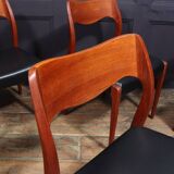 6 chairs model 71 by Niels Otto Moller
