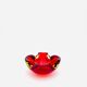 Murano Sommerso Red & Yellow Dish - Flavio Poli - circa 19