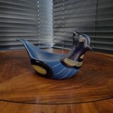 Zweeds design kom in vorm van vogel, Kurt Nilsson voor Jie Gantoft keramiek