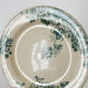 4 flat plates "Anemones" iron earth