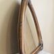 Miroir  Vintage en Bambou Rotin années 1970