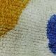 Tapis beni ouraine tissé main artisanale traditionnelle à motifs colorés