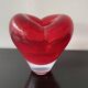 Red Heart Vase Murano attributed to Salviati by Maria Christina Hamel