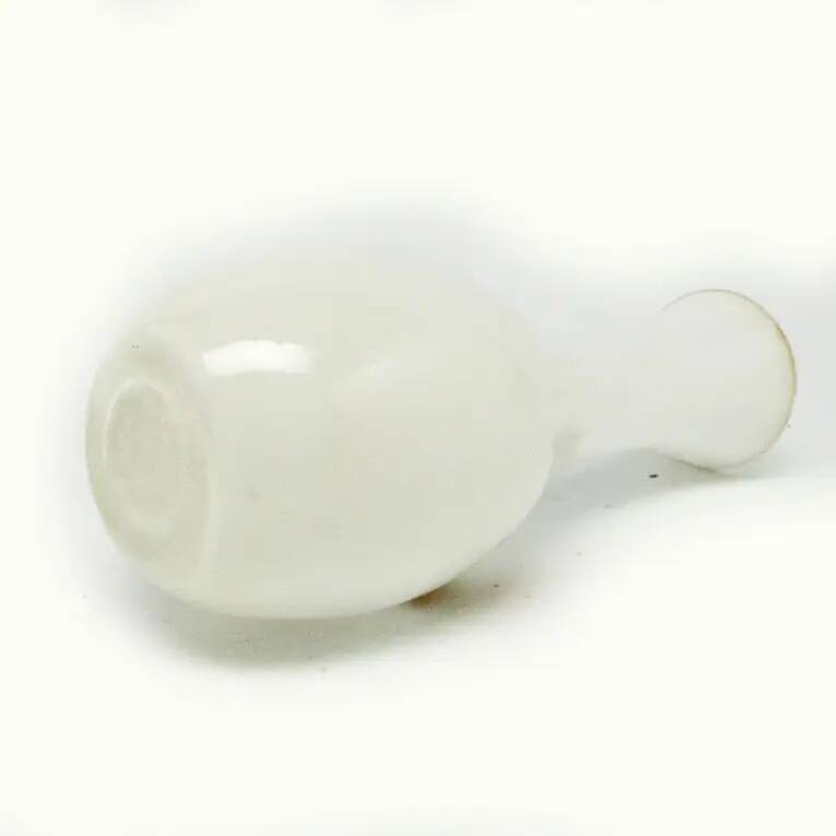 Mid-century modern vase, latticino glass, Poland, 1970s