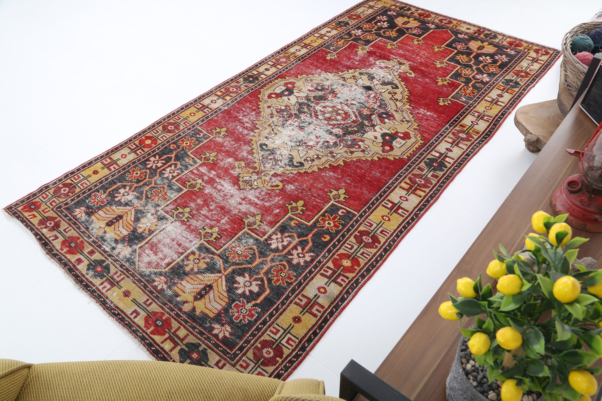 Tapis turc fait à la main 248x123cm