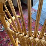 2 vintage rattan armchairs