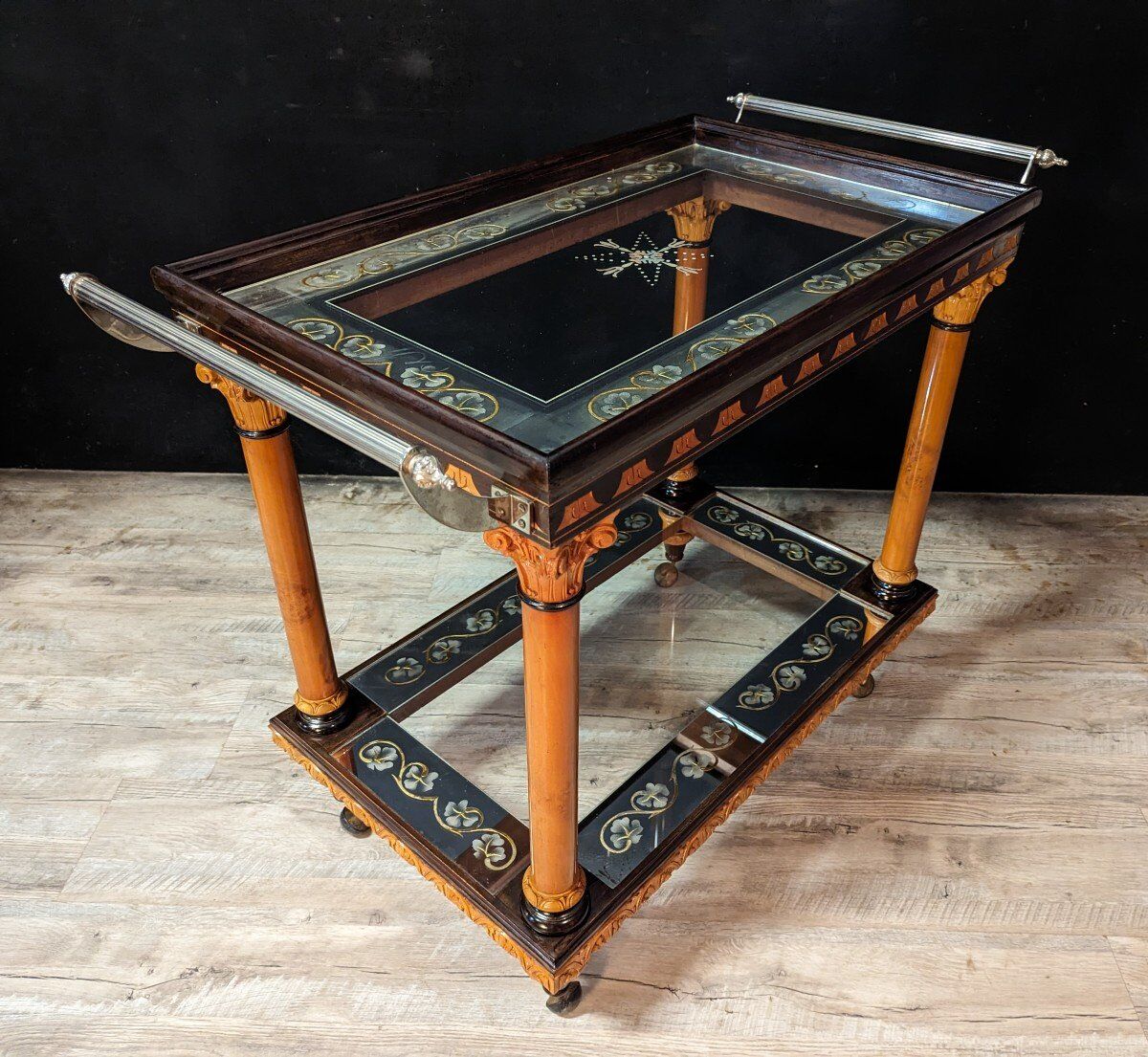 Serving italian design trolley of the 70s