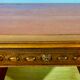 Renaissance style desk in solid oak, richly carved