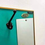 Retro Wall Hanger with Mirror, 1960s, Czechoslovakia