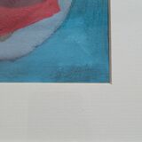 Tableau, peinture ancienne Mario Carletti composition Cubiste, XXeme s.