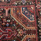 Oriental carpet old handmade wool, 157x105 cm