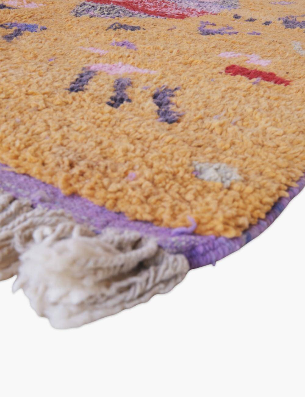 Modern Orange Berber Rug - 250 X 150 cm