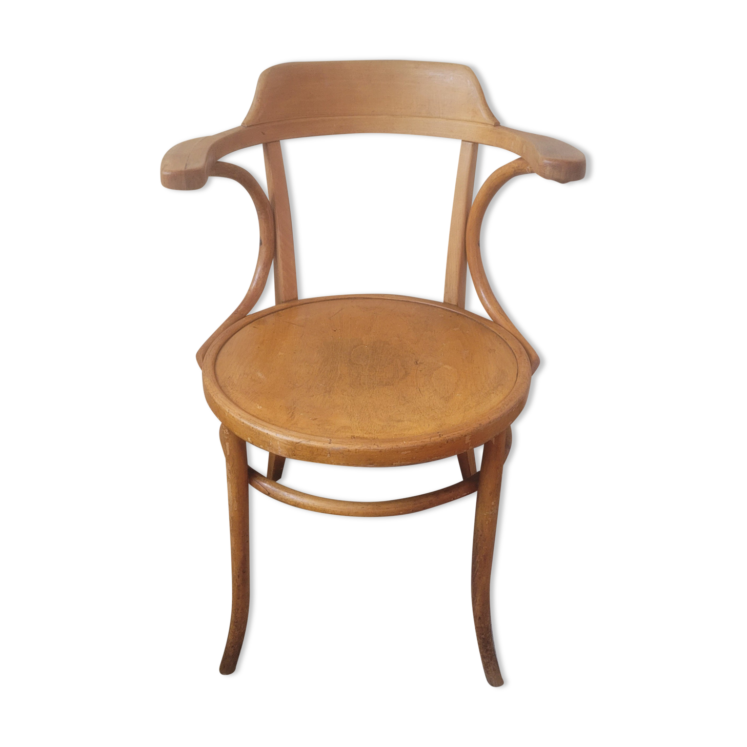 Wooden office bistro armchair