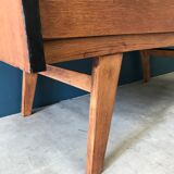Vintage chest of drawers with compass feet