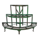 Metal half-moon plant holder - twentieth century