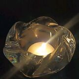 Tealight holder, vintage crystal pocket, Royal Copenhagen, Denmark 1980
