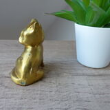 Vintage brass cat figure