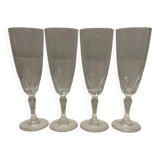 4 champagne flutes
