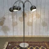 1980s chrome floor lamp with 5 adjustable branches