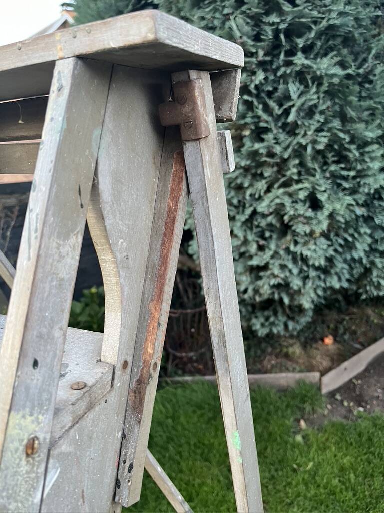 Wooden stepladder