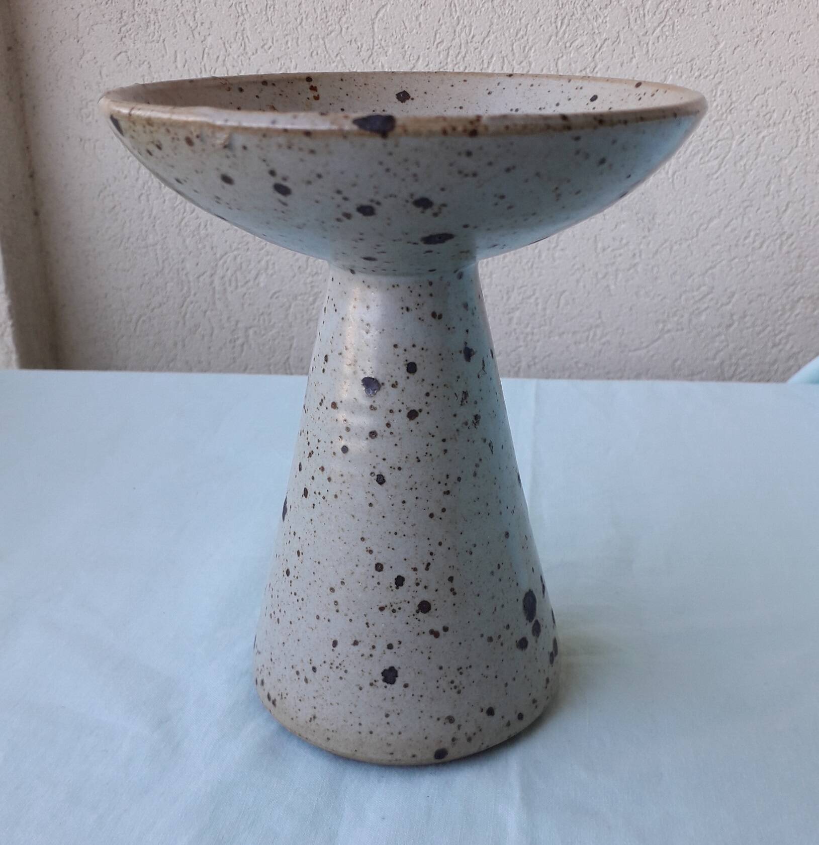 Pyrite stone candlestick