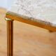 Marble and brass coffee table 60s