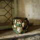 French Folk Art Mosaic Plant Pots and Plate Holders
