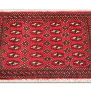 Bukhara rug red wool persian carpet 50x100cm