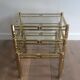 Set of 3 nesting brass tables