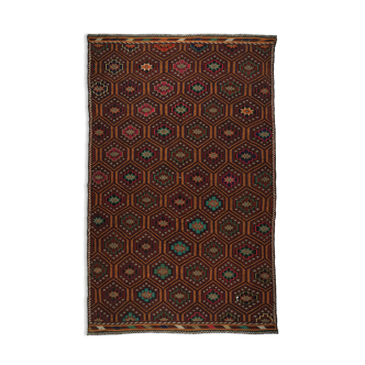 Anatolian handmade kilim rug 336 cm x 203 cm