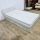 Vintage Upholstered Single Bed with Mattress and Frame 100x190 cm, 60s/70s