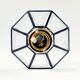 Glass flush mount from Limburg 1960s