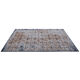 Tapis en laine bleu doré