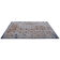 Tapis en laine bleu doré