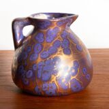 Art Nouveau vase in iridescent purple glazed ceramic by Léon Pointu 1910.