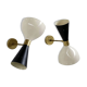 Pair of wall sconces in the style of Italian creations of the 50s