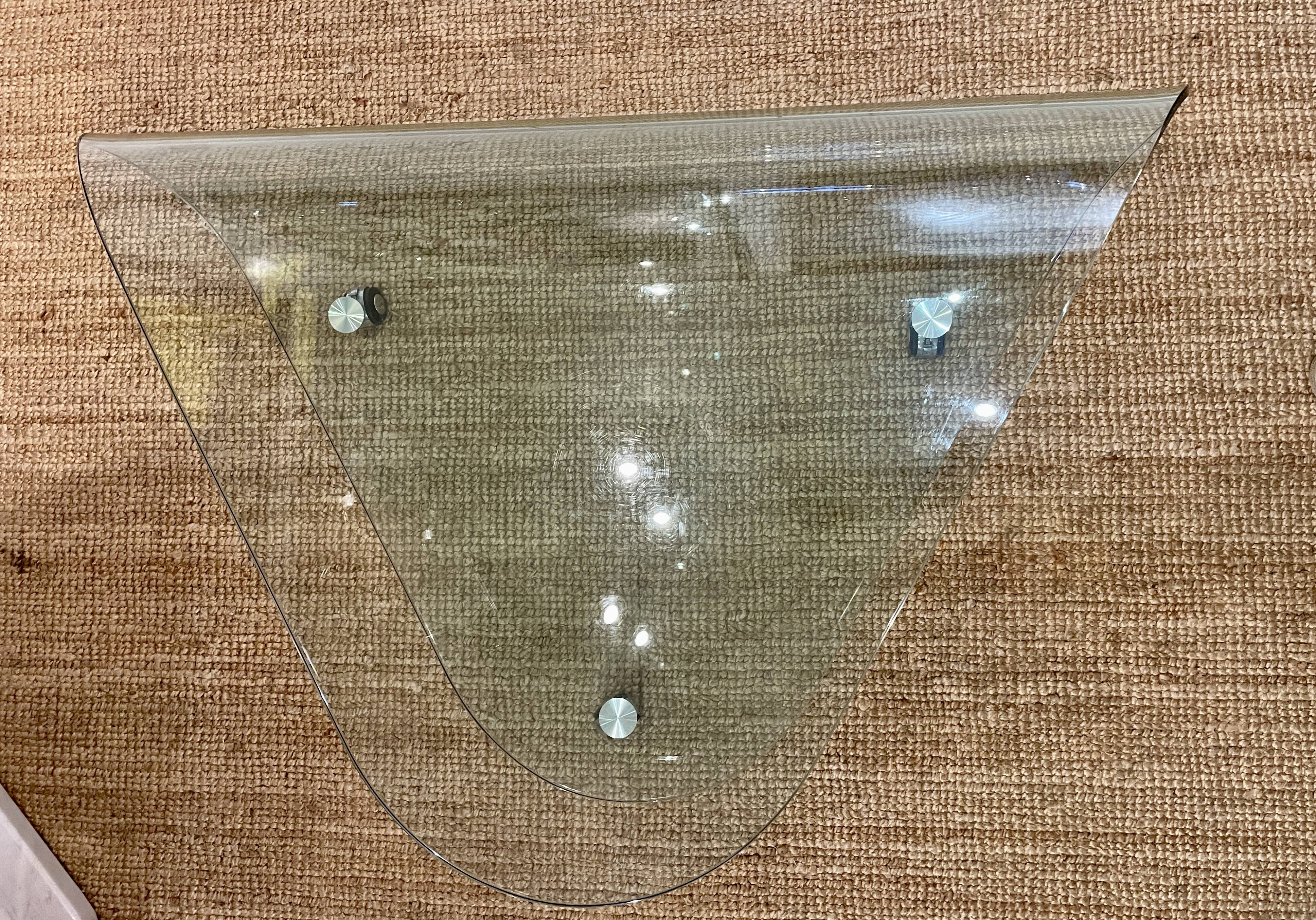 Designer glass coffee table