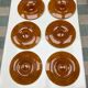 6 assiettes à huîtres barbotine 