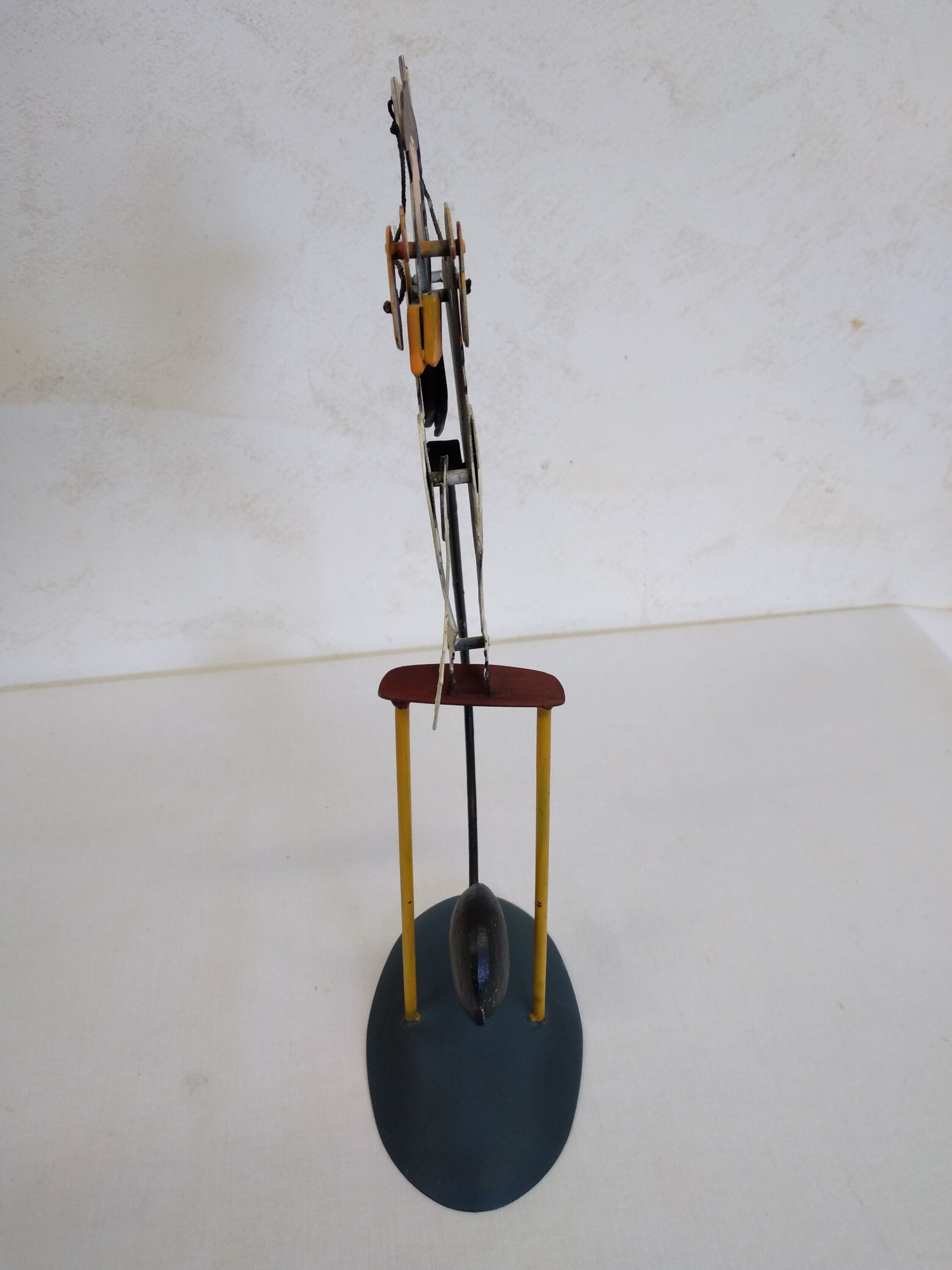 Antique metal horse balance toy