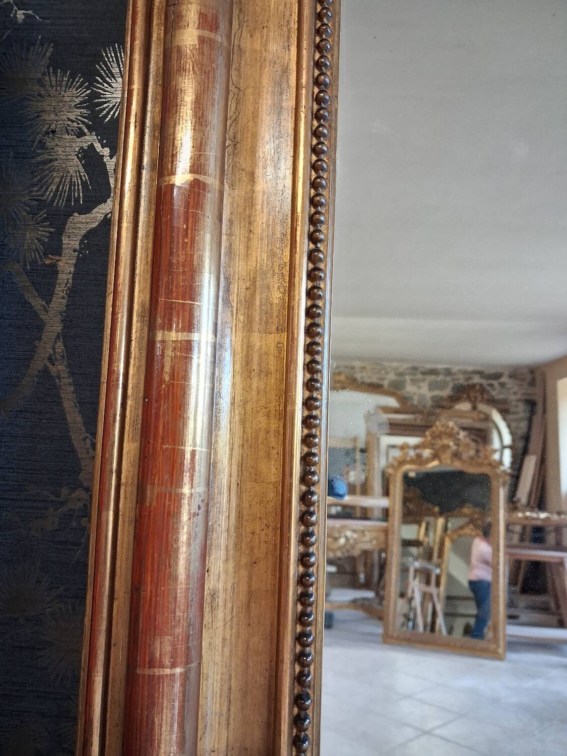 Louis Philippe period mirror 164 x 109