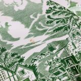 10 English Style Luneville green plates