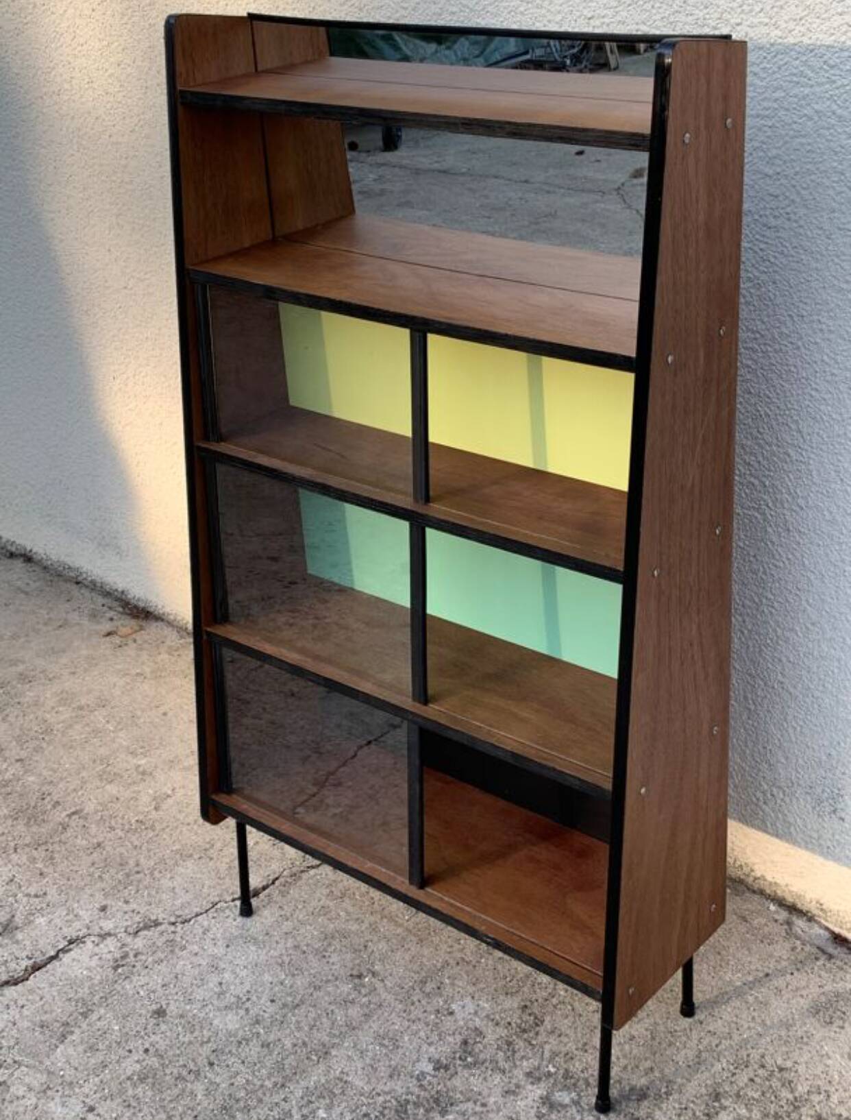 Bibliothèque vintage vitrée Alta 1950