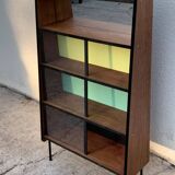 Vintage Alta 1950s glass-fronted bookcase