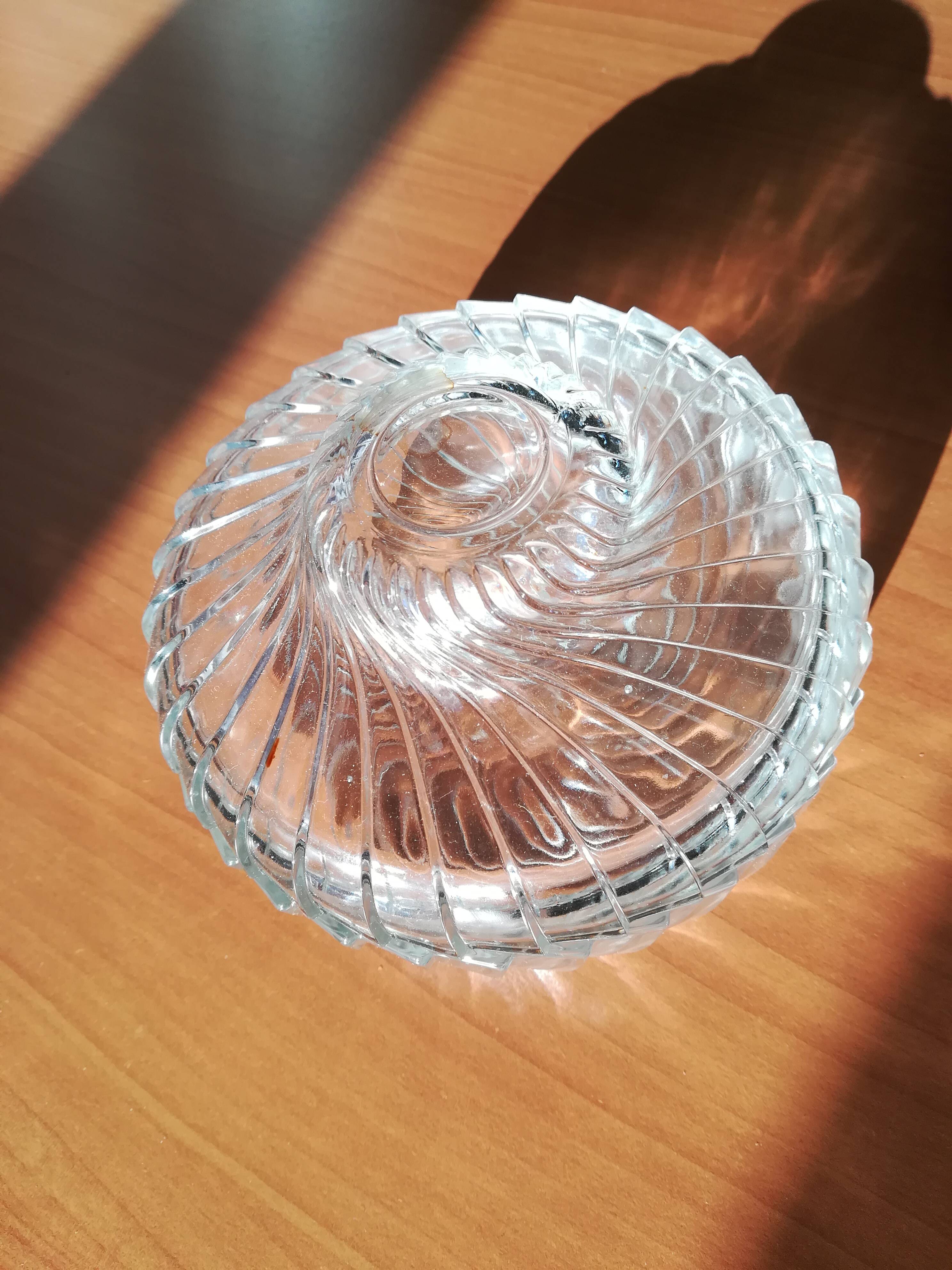 Twisted Glass Candy Bowl