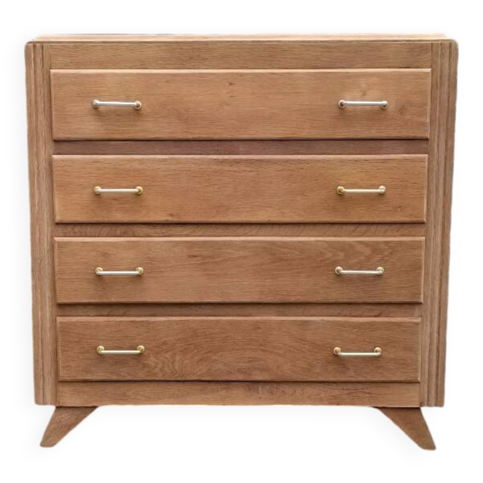 1960 compass foot chest of drawers