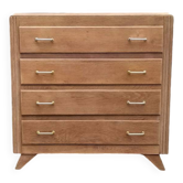 1960 compass foot chest of drawers