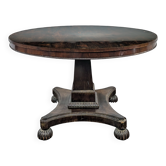 Table guéridon anglais à plateau basculant en acajou fin XIX ème
