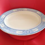 Large white: blue dish. French Anglo Company.