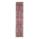 1970s Vintage Turkish Oushak Handmade Wool Cotton Pink Runner Rug 76x375