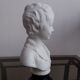Porcelain child bust sign Tharaud Limoges